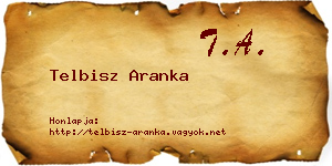Telbisz Aranka névjegykártya