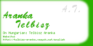 aranka telbisz business card